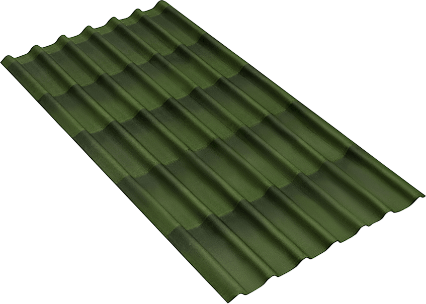 Зеленый ондулин