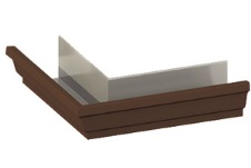 Угол желоба наружный 120х86