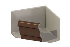 Угол желоба внутренний 120х86 